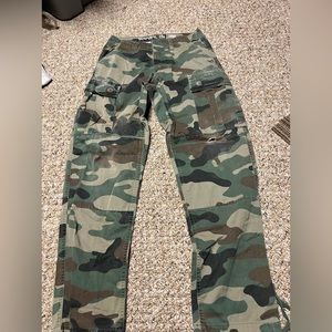 camo cargo pants